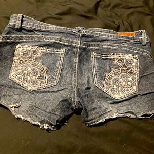 Distressed Jean Shorts